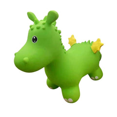 My First Jumpy groene draak, springdier voor peuters en kleuters, veilig speelgoed voor binnen en buiten spelen.