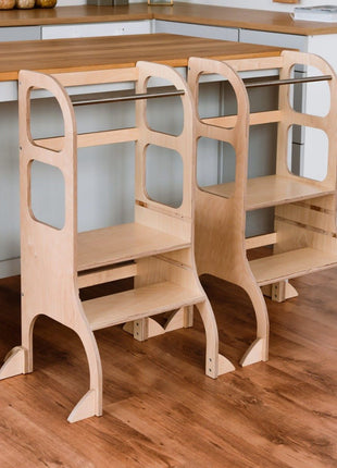 Naturel Step Up keukentorens met steunpoten naast keukenblad