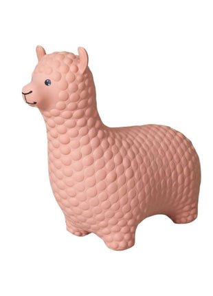 My First Jumpy beige alpaca, springdier voor peuters en kleuters, veilig speelgoed voor binnen en buiten spelen.