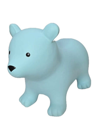 My First Jumpy blauwe beer, springdier voor peuters en kleuters, veilig speelgoed voor binnen en buiten spelen.