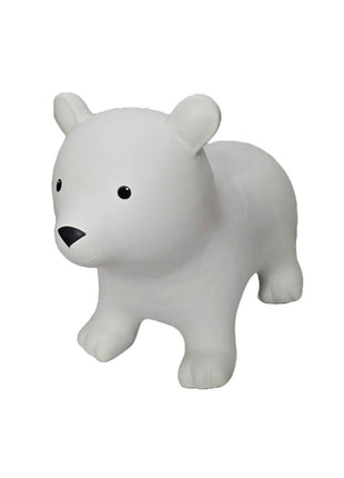 My First Jumpy grijze beer, springdier voor peuters en kleuters, veilig speelgoed voor binnen en buiten spelen.