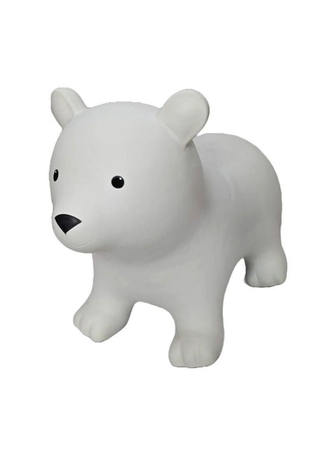 My First Jumpy grijze beer, springdier voor peuters en kleuters, veilig speelgoed voor binnen en buiten spelen.