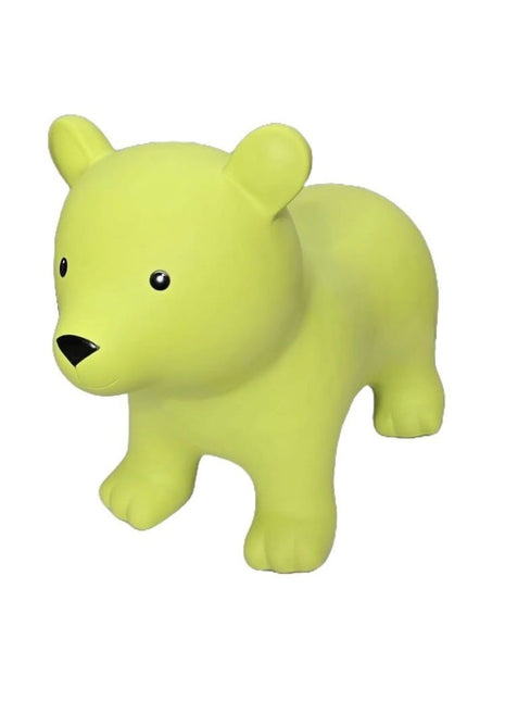 My First Jumpy groene beer, springdier voor peuters en kleuters, veilig speelgoed voor binnen en buiten spelen.