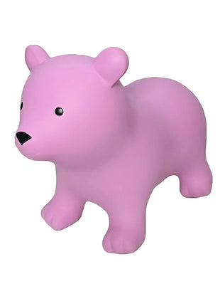 My First Jumpy roze beer, springdier voor peuters en kleuters, veilig speelgoed voor binnen en buiten spelen.