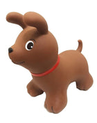 My First Jumpy bruine hond, springdier voor peuters en kleuters, veilig speelgoed voor binnen en buiten spelen.