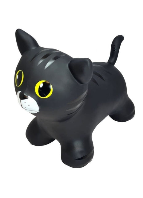 My First Jumpy zwarte kat, springdier voor peuters en kleuters, veilig speelgoed voor binnen en buiten spelen.