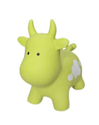 My First Jumpy groene koe, springdier voor peuters en kleuters, veilig speelgoed voor binnen en buiten spelen.