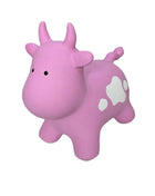 My First Jumpy roze koe, springdier voor peuters en kleuters, veilig speelgoed voor binnen en buiten spelen.