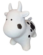 My First Jumpy witte koe, springdier voor peuters en kleuters, veilig speelgoed voor binnen en buiten spelen.