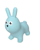 My First Jumpy blauw konijn, springdier voor peuters en kleuters, veilig speelgoed voor binnen en buiten spelen.