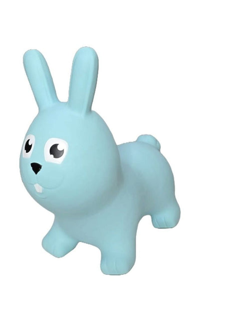 My First Jumpy blauw konijn, springdier voor peuters en kleuters, veilig speelgoed voor binnen en buiten spelen.