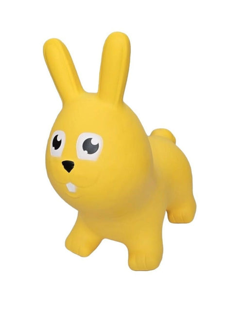 My First Jumpy geel konijn, springdier voor peuters en kleuters, veilig speelgoed voor binnen en buiten spelen.