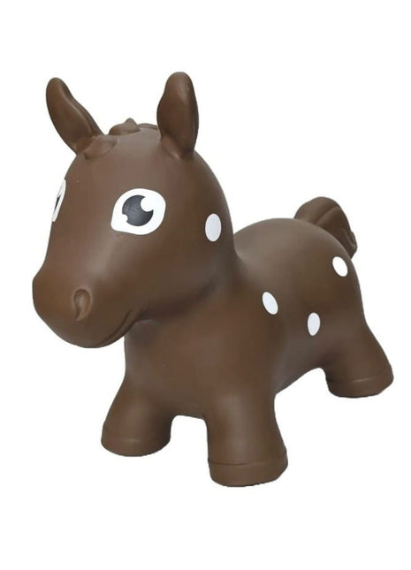 My First Jumpy bruin paard, springdier voor peuters en kleuters, veilig speelgoed voor binnen en buiten spelen.