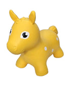 My First Jumpy geel paard, springdier voor peuters en kleuters, veilig speelgoed voor binnen en buiten spelen.