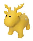 My First Jumpy gele rendier, springdier voor peuters en kleuters, veilig speelgoed voor binnen en buiten spelen.