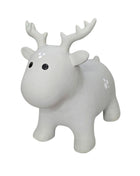 My First Jumpy grijze rendier, springdier voor peuters en kleuters, veilig speelgoed voor binnen en buiten spelen.