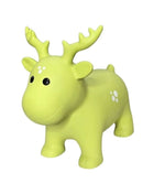 My First Jumpy groene rendier, springdier voor peuters en kleuters, veilig speelgoed voor binnen en buiten spelen.