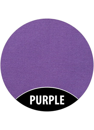 Close-up van de paarse bekleding van de Monboxy Montessori speelbank – toont zachte textuur van OEKO-TEX®-gecertificeerd textiel.