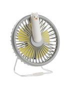 Rabbit & Friends Ventilator met Nachtlicht grijs op witte achtergrond.