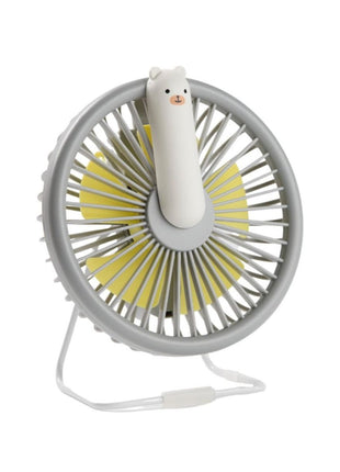 Rabbit & Friends Ventilator met Nachtlicht grijs op witte achtergrond.
