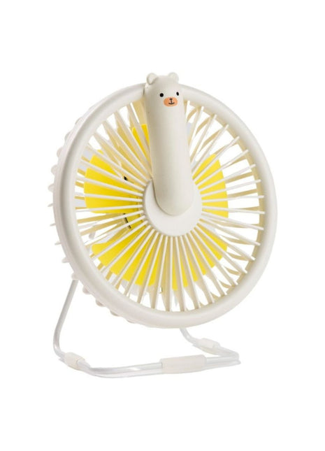 Rabbit & Friends Ventilator met Nachtlicht wit op witte achtergrond.